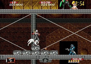 une photo d'Ã©cran de Shadow Dancer - The Secret of Shinobi sur Sega Megadrive